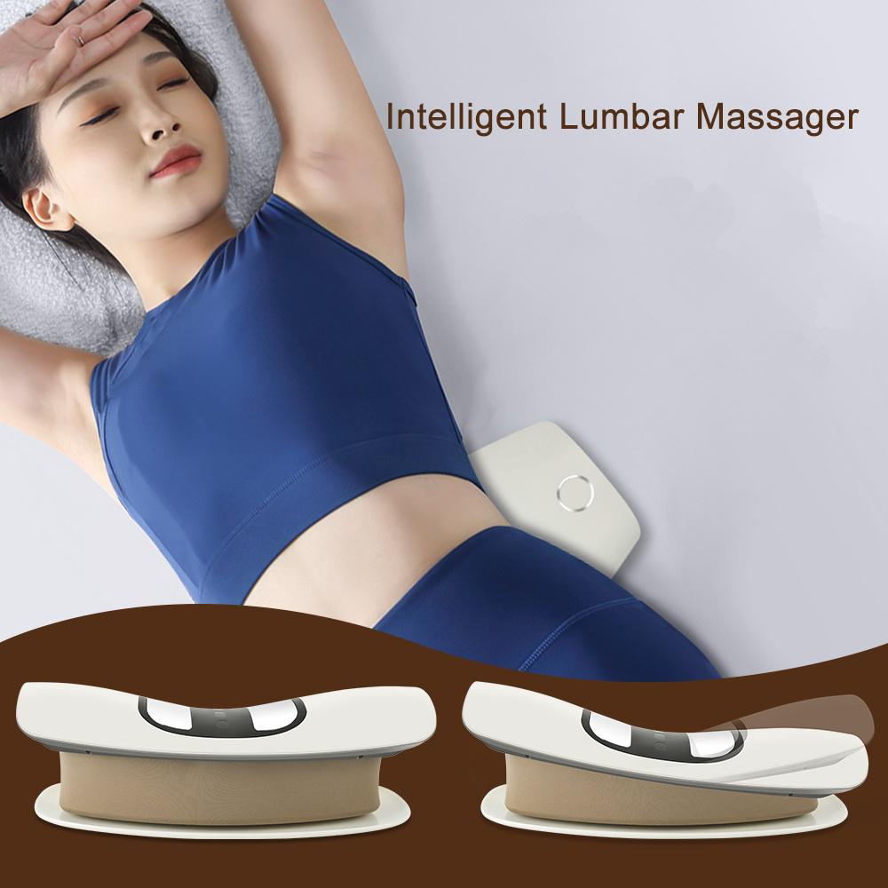 Electric Lumbar Traction Massager Adjustable Vibration Waist Massager Waist Spine Support Back Massage Machine Waist Masajeador
