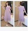 Women's Summer Short-Sleeve Princess Sleep Dress, Loose Plus Size, Comfortable Home Wear for 200 Jin.