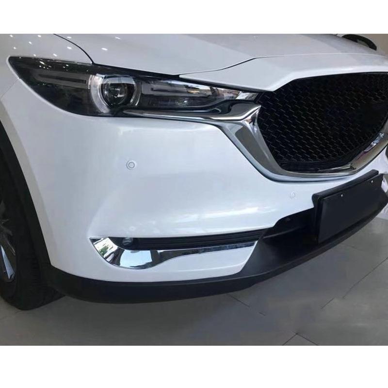 For Mazda CX-8 CX8 2016 2017 2018    Sticker Ornament Body Cover Trim Front Head Fog Light Hoods Lamp Frame Eyebrow