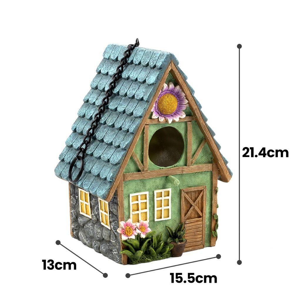 Hand-Painted Bird House Rainproof Bird Cottages Bird Cages Bird Nesting House  Parrot