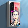 F-Frida K-Kahlo Phone Case For Samsung S26 S25 S24 FE S23 S22 S21 Plus S20 Ultra Note20Ultra Black Glass Cover