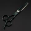 6.0 Inch Green Paint, Neptune Hair Scissors Straight Cutting Teeth Scissors Thin Cutting Hair Salon Special Foreign Trade Explosion