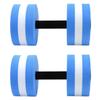 2 PCS EVA Water Floating Dumbbell Yoga Exercise Water Foam Dumbbell Fitness Tool for Men Women Kids Blue