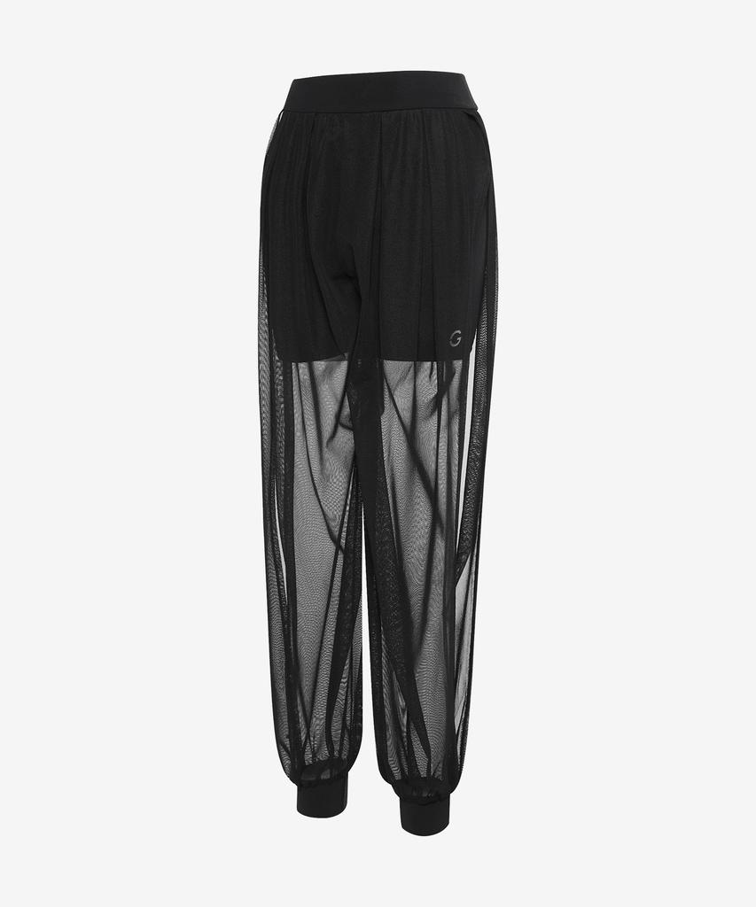 GRANDE LINE See-Through Slit Harem Pants_4 Colors