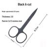 Stainless Steel Nose & Eyebrow Scissors: Pointed & Round Tips, Various Styles for Beauty & Makeup Needs