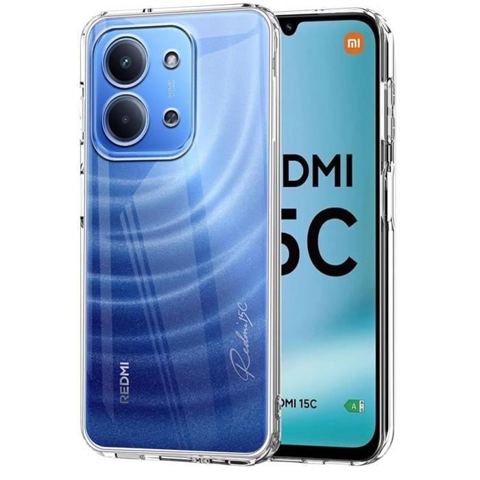 Coque - PHONILLICO - Xiaomi Redmi 15C 4G - Silicone Gel TPU - Transparent - Ultra Mince