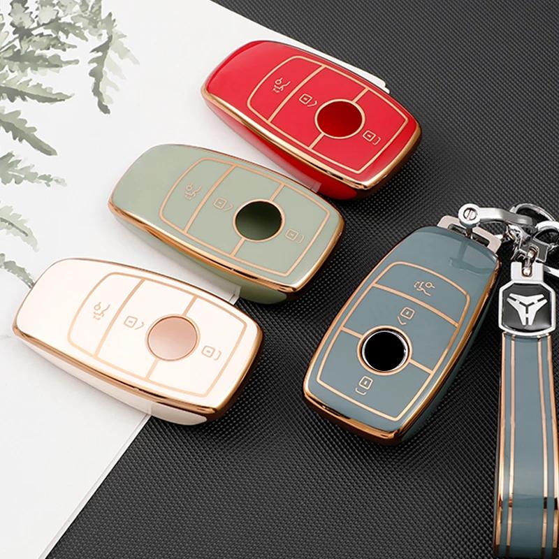 For Mercedes Benz A B C E G S Class CLA CLS GLA GLB GLC GLE GLS EQA EQB EQC Key Case Cover 2 3 Button Shell Fob Protector
