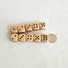 Game Playing Games Round Corner Puzzle Game D6 Dice 6 Sided Dice Wooden Dice Square Point Dice