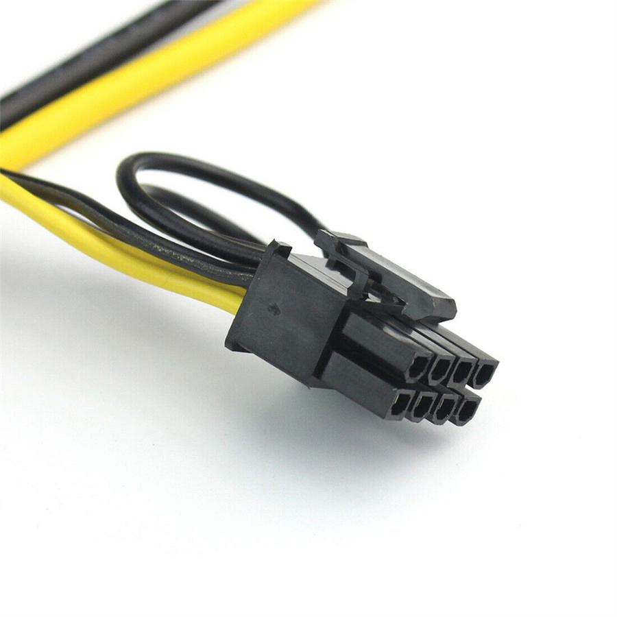 6Pin+2Pin Mining Power Supply Cable Gpu Graphics Video Card Power Cord Adapter