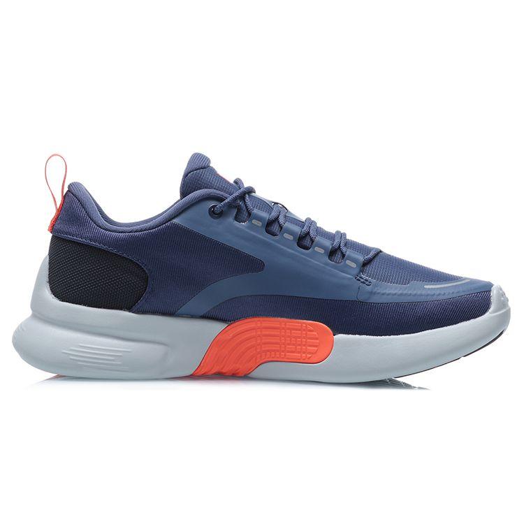 Li Ning Cfr Shock Absorption Rebound Low Top Sports Shoes Unisex Sneakers Blue Black ARHQ221-3