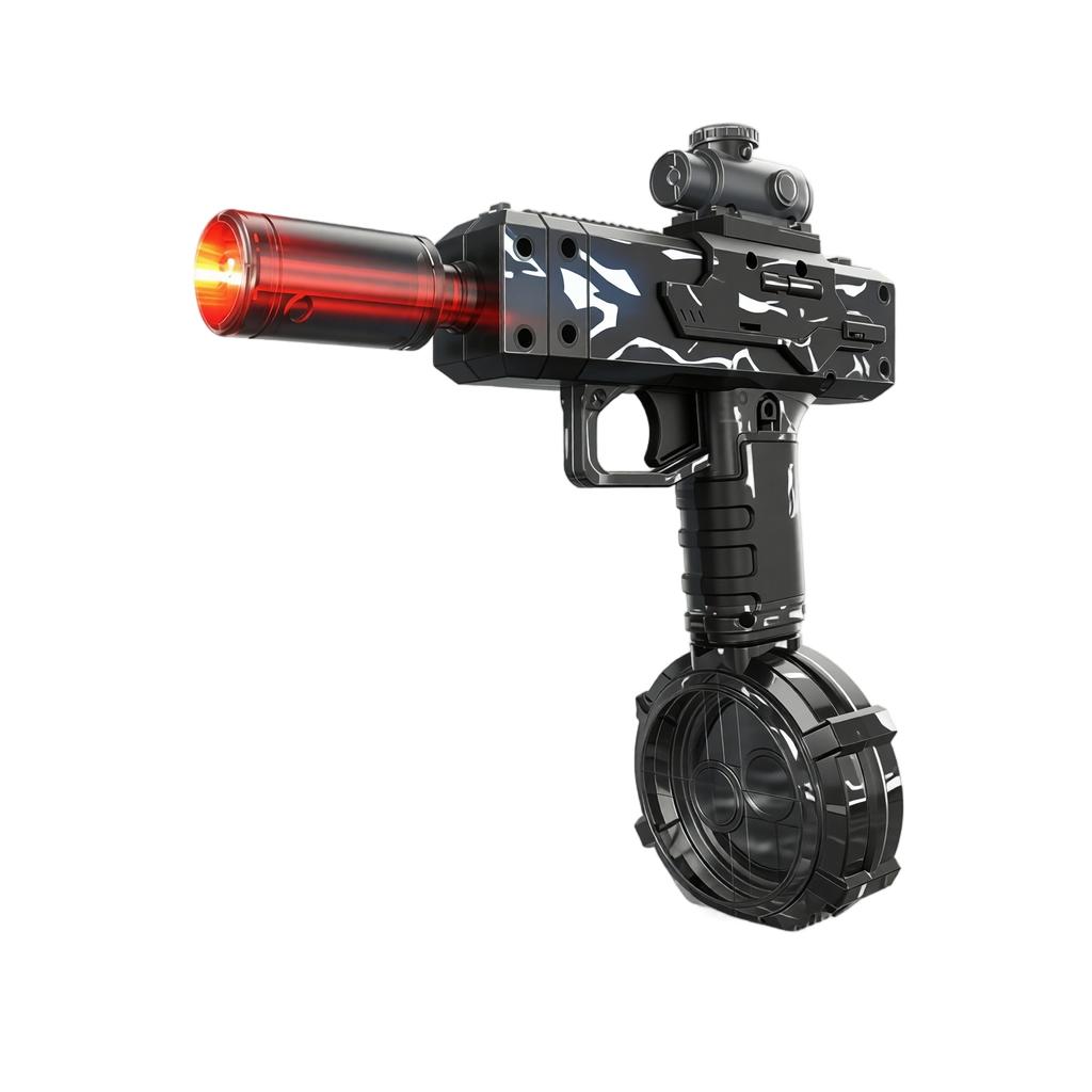 Outdoor Water Gun Toy with Large Capacity Drum Magazine Suitable for Pool Beach Backyard Water Fight Games Durable Plastic Construction