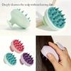 1Pc Silicone Head Massager, Scalp Scrubber Shampoo Brush, Soft Anti Slip Hair Washing Tool for Wet Dry Use