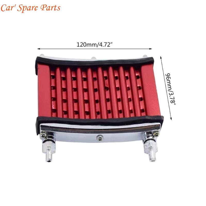 Y4UA Dirt Pit Soil Bike Engine Oil Cooler Radiator Cooling for 50cc 70cc 90cc 110cc