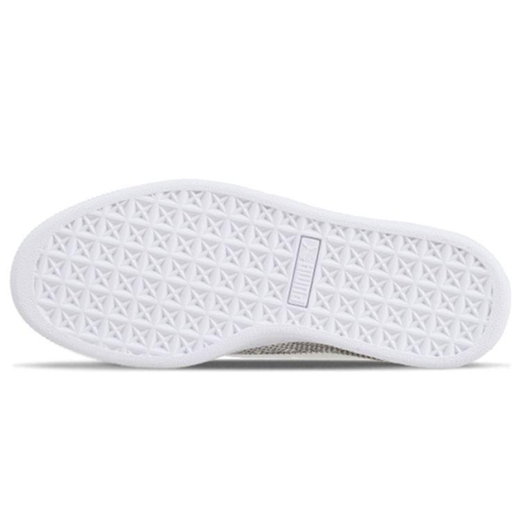 Puma Basket Low Top Kids Skate Shoes Kids Sneakers White 366847-02