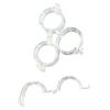 10pcs Plastic Plant Clips for Gardening Tomato Vine Support Clips, Black White Green