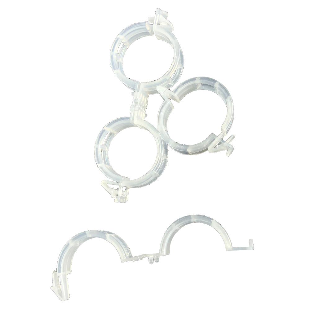 10pcs Plastic Plant Clips for Gardening Tomato Vine Support Clips, Black White Green