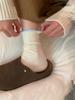 Women New Casual Cotton Socks,Lace Stackable Socks,High‑Elastic Contrast Vertical Pattern Thin Boneless Soft‑Waxy Medium‑Tube Socks