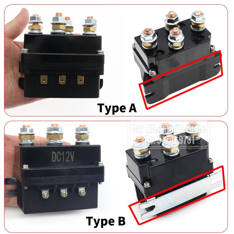 12V/24V 500A Boat ATV Truck Control Contactor Winch Control Solenoid Relay Electric Wireless Remote Control System Control