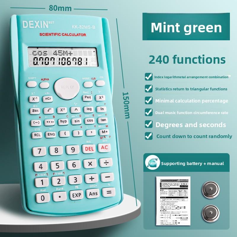 Calculator Student Scientific for Exams Accounting Functions Electronic Computer Primary School Grade Four CPA Special Use