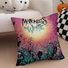 Dark American Rock Band MMotionless In White Cushion Cover Throw Pillow Cover Hidden Button Durable Polyester Chair Cushion
