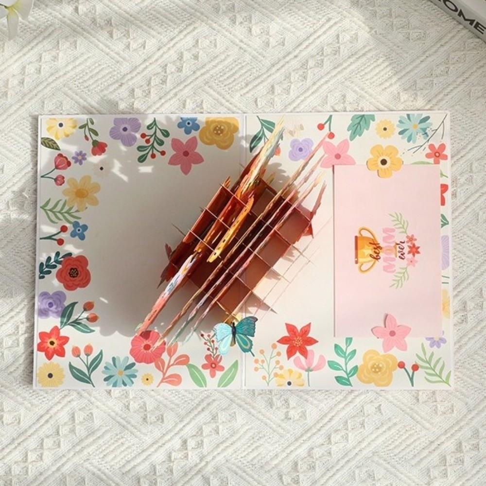 3D Greeting Cards Pop Up Handmade Card Artistic Thank You Card  Mother's Day