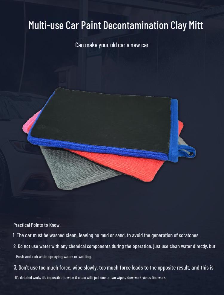 Car Wash Clay Mitt - Detailing Tool & Iron Remover