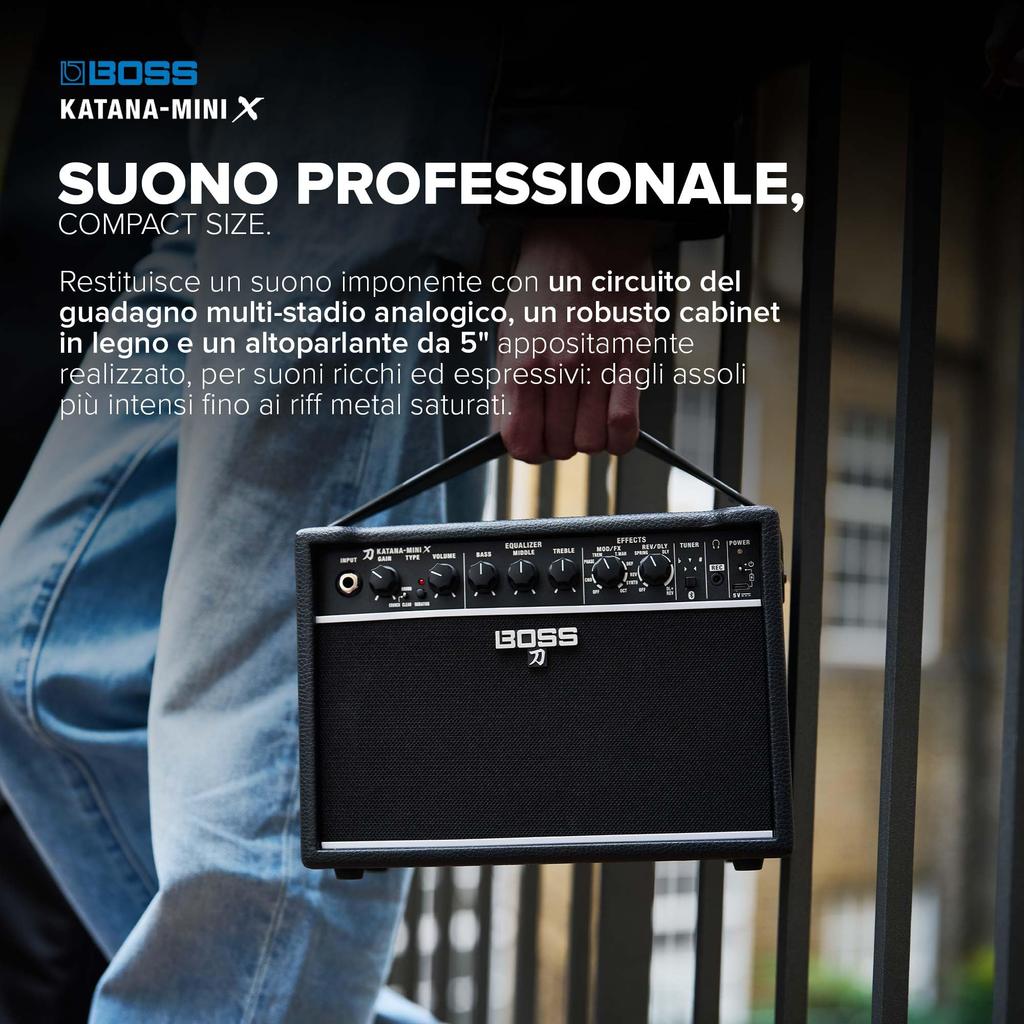 BOSS X Kompakter Gitarrenverstärker Katana Amp Mini X KTN-MINI