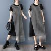 Fake Two Loose Casual Versatile Short Sleeved Dresses for Women