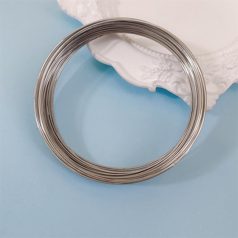Bangle Circle Memory Wire and Beaded Bracelet DIY Jewelry Material