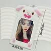Cute Animal Photocard Holder K-Pop Idol Photo Card Sleeves With Keychain Id Badge Holder Card Protector Anime Game Peripheral Set