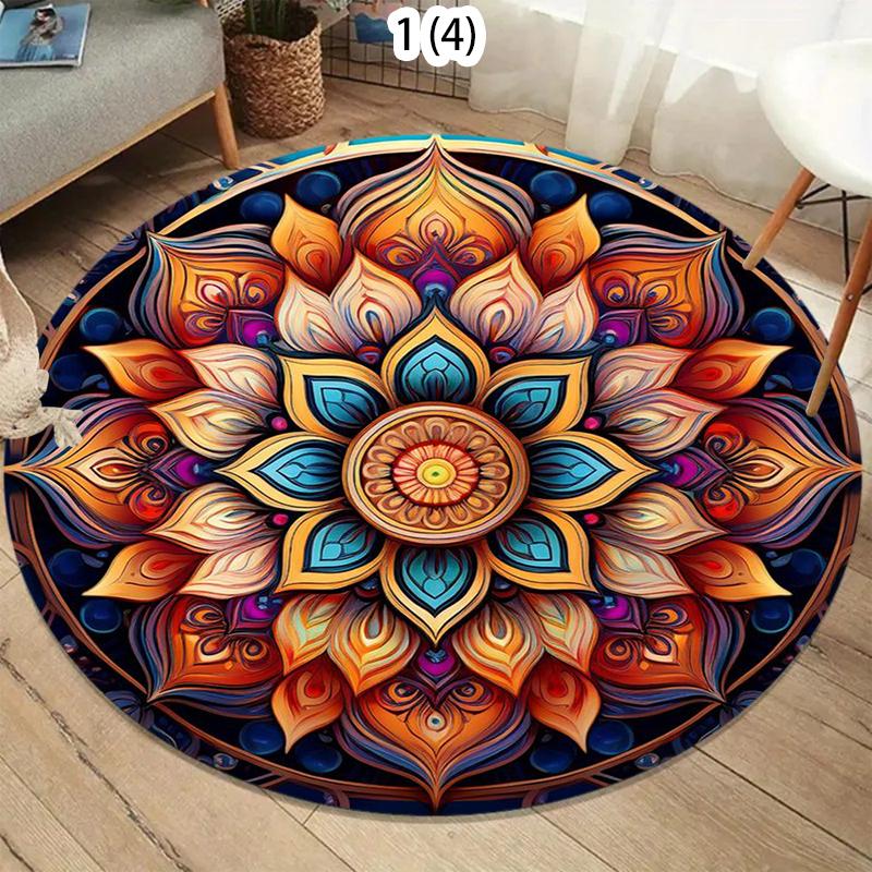 American Eagle Lion Round Kids Rug Soft Lion Baby Dad Nursery Carpet Non Slip Playmat Bedroom Living Room Floor Mat Toddler Gift