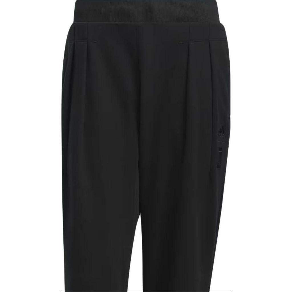 Adidas Wuji Heavy French Terry Pants Solid Logo Loose Knit Sports Pants Men Pants Black JE6661