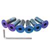 JDM 6pcs/set Colorful Car Steering Wheel Bolts Screws Fit a Lot of Steering Wheel Works Round Boss Kit for Car Styling
