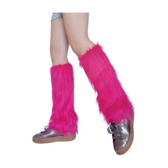 Faux Fur Fuzzy Leg Warmer for Women Girls Soft Plush