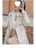 2025 Autumn Women's Petite French Trench Coat - British Style, Korean Version, Loose Fit