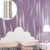 Embossed 3d Wave Stripes Wallpaper Silver Grey Non Woven Living Room Wall Decors