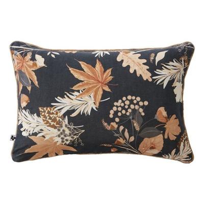 Cushion with Removable Printed Cover 45 X 45 Cm &; 40 X 60 Cm "Hazel" Cotton Velvet - Filled Cushion 40 X 60 Cm