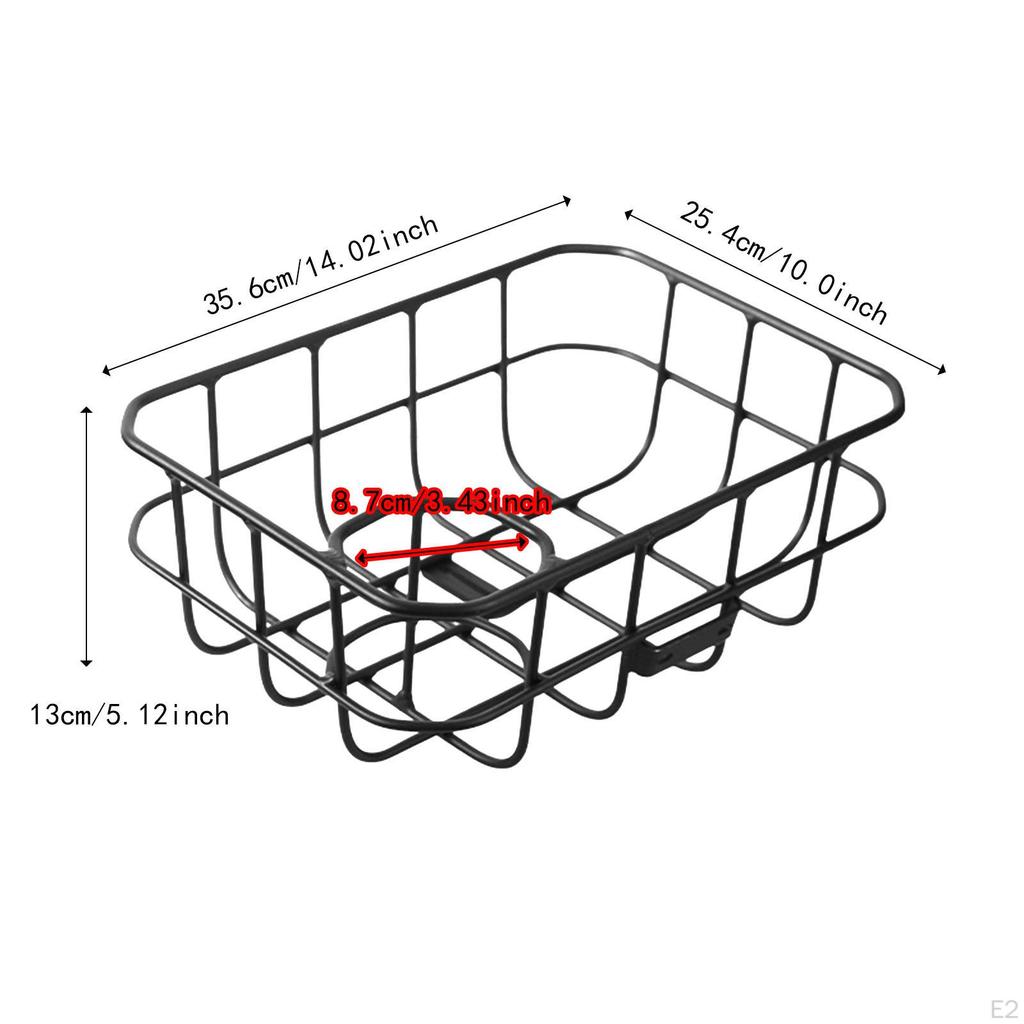 Bicycle Basket Aluminum Alloy Bike Luggage Rack Easy Mount Installation Pet Carrier Pannier