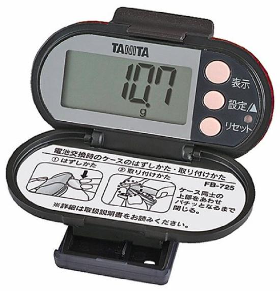 

TANITA Шагомер для сжигания жира FB725 Красный