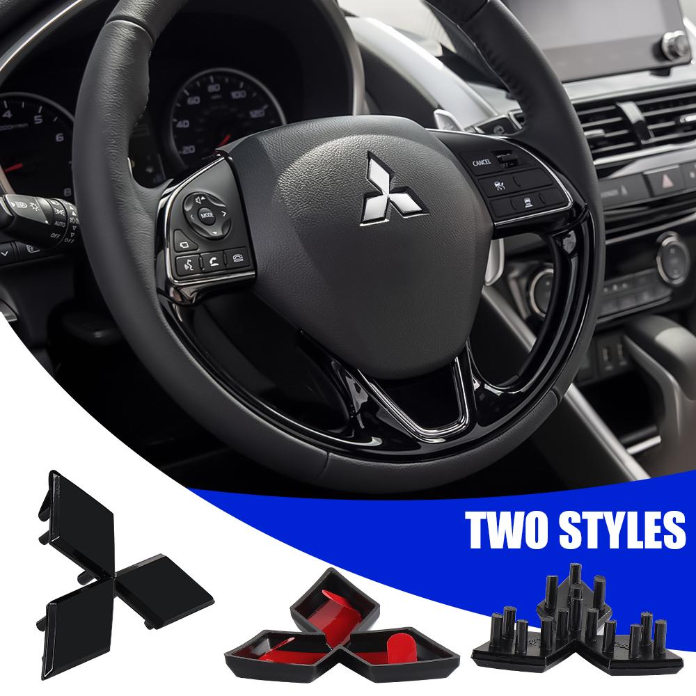 3D Car Steer Wheel Emblem Sticker Auto Interior Accessories For Mitsubishi 9 Ralliart X EX ASX L200 Colt Outlander Pajero Lancer