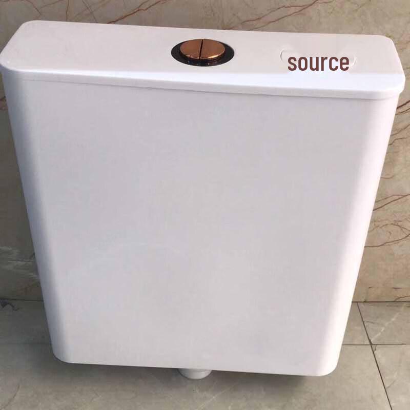 No-Drill Wall-Mounted Toilet Flush Tank
