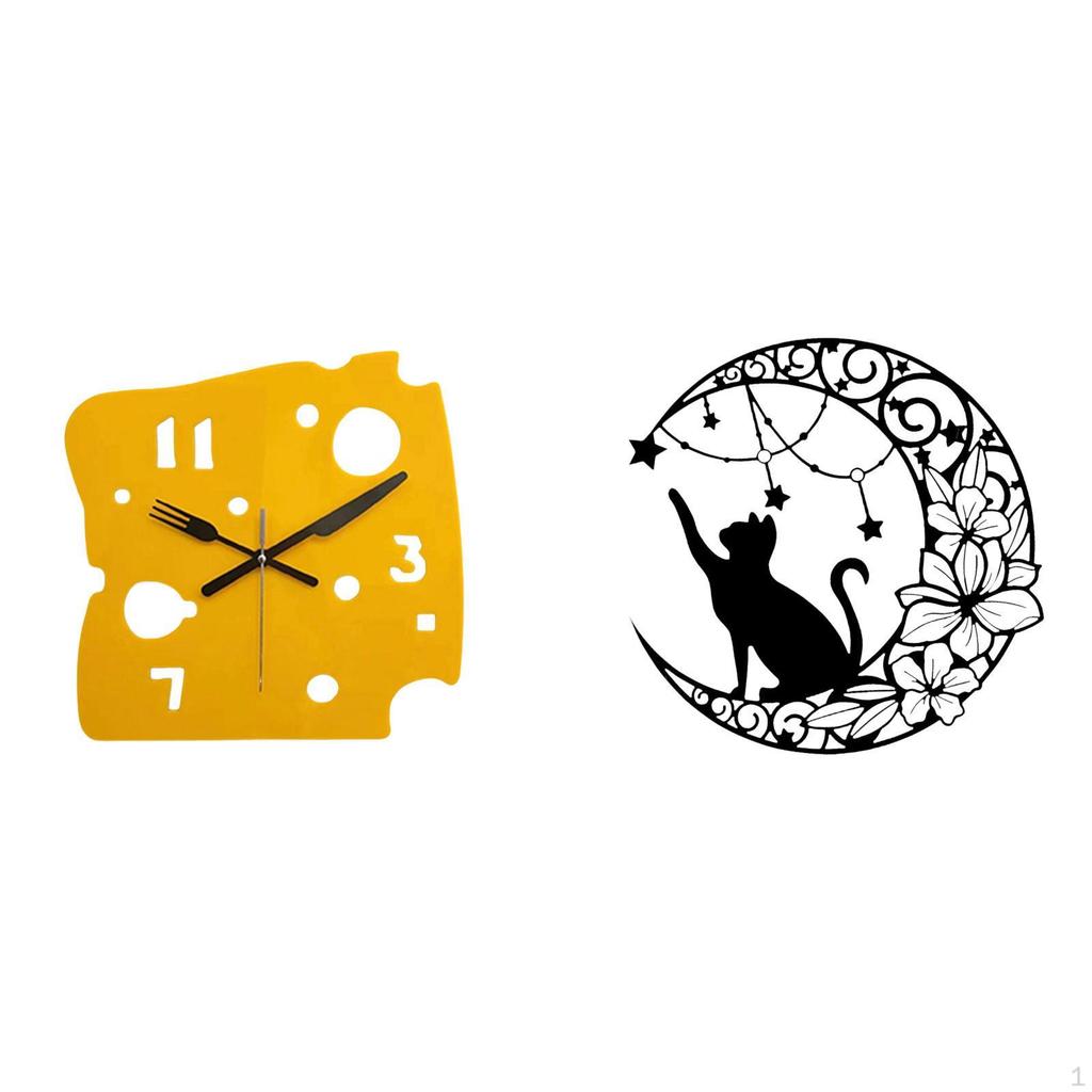Nordic Minimalist Acrylic Wall Clock with Art Quiet Hanging for Office Bedroom Apartment Decor