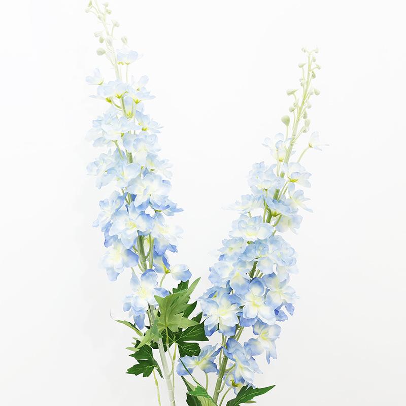 Simulation of Delphinium, Floor-to-ceiling Indoor Home Plastic Flower Ornament Living Room