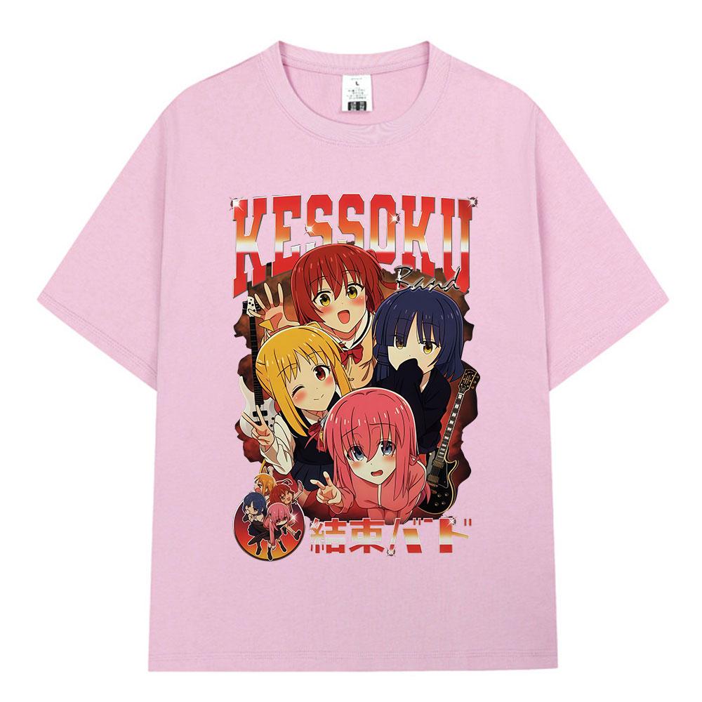 Japonské Anime Bocchi The Rock Gotoh Hitori Kessoku Band Trička Pánské Dámské Oblečení Móda Harajuku Bavlněné Oversized Tričko