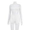 Sexy Silk Ruffle Camisole Pajama Set - Women's Two-Piece Nightwear