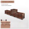 Hualongdun Carbonized Solid Wood Outdoor Planter Box