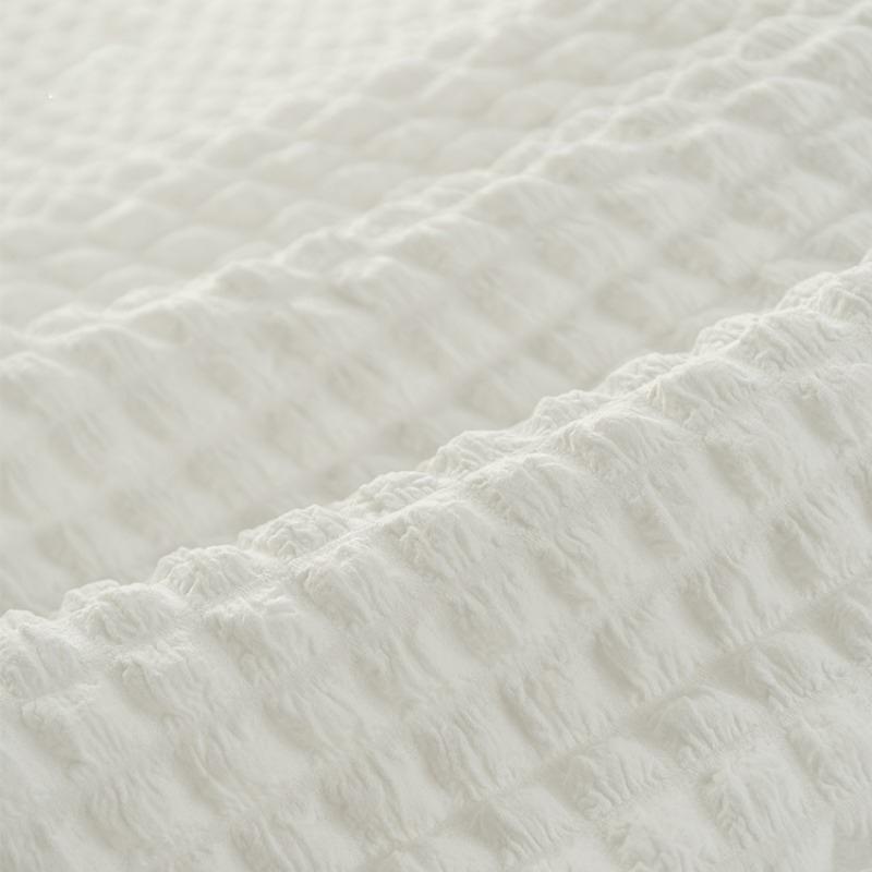 145x50cm Einfarbig Elastischer Blasen-Plaid-Stoff Waffelstoff Handgemacht DIY Sofa Kissenbezug Tasche Kleid Bekleidungsstoff TJ20813