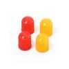 DRC (DRC) Air Valve Cap Plastic 4 Pieces Red &
