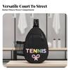 Racket-Inspired Sports Sling Bag Lightweight for Court Sessions, Active Days