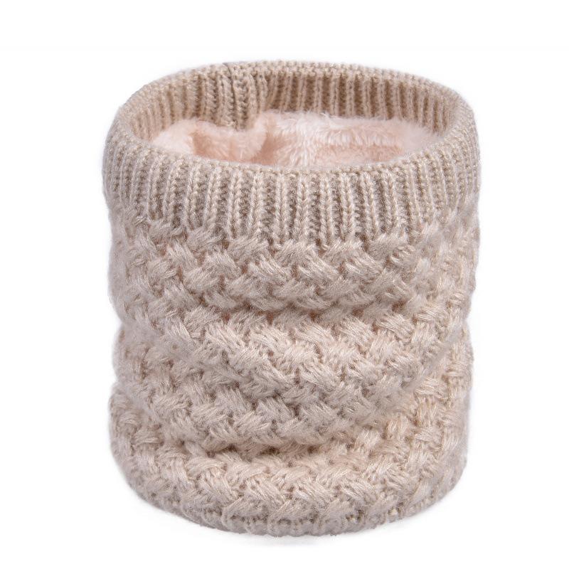 Male and Female Couples Fleece Thickened Single Ring Sleeve Winter Warm Wool Knitted Sleeve